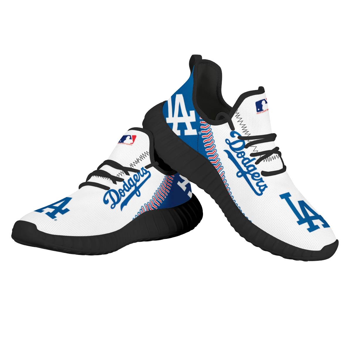 Men's Los Angeles Dodgers Mesh Knit Sneakers/Shoes 007